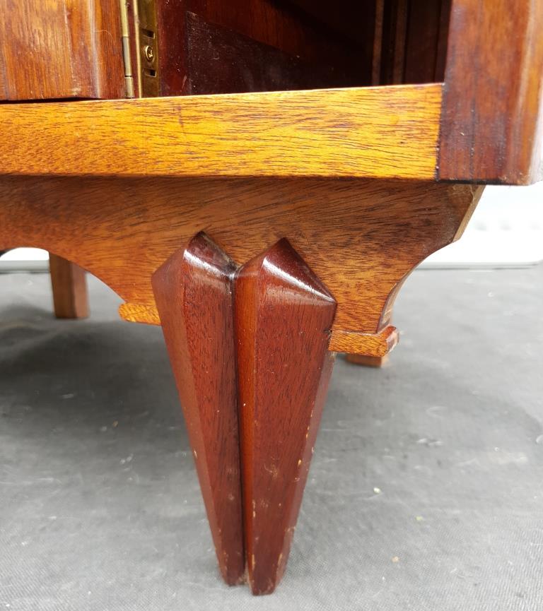 Meuble musique teck art déco pour vinyles