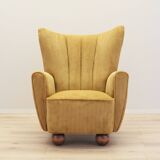 Mustard armchair, Scandinavian design, production: Denmark