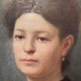 Portrait d’une jeune femme, signé H Mouthier (1880-1975)et daté 1907