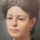 Portrait of a young woman, signed H Mouthier (1880-1975) and dated 1907