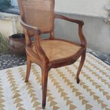 Louis XV caned armchair