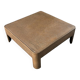 Faux bronze coffee table