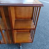Old vintage English revolving bookcase