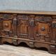 Walnut chest with rich Renaissance-style carvings, 17th century