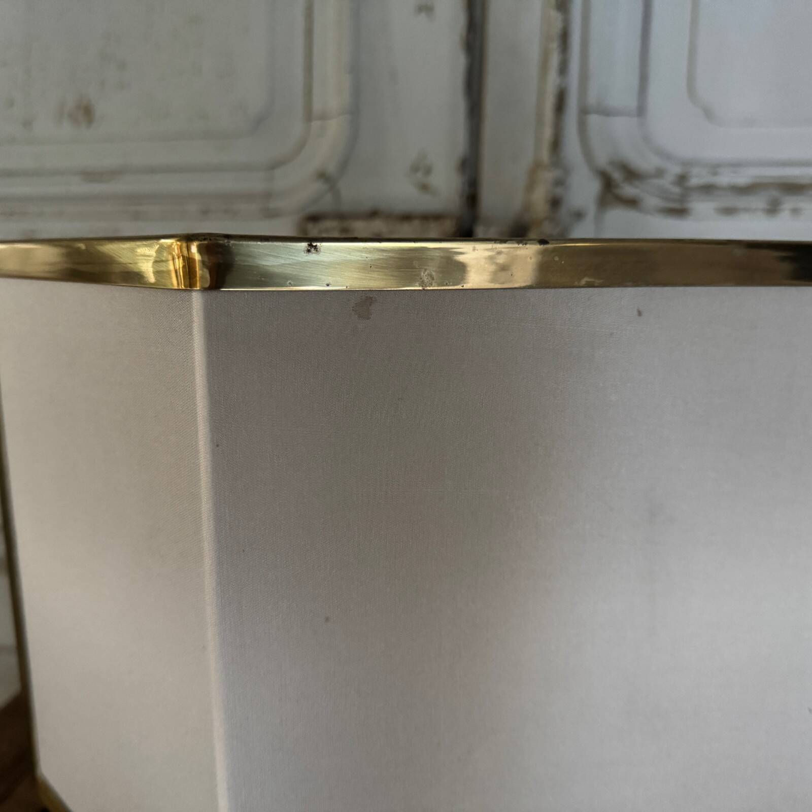 Lampe italienne Romeo Rega en laiton et laque XXe