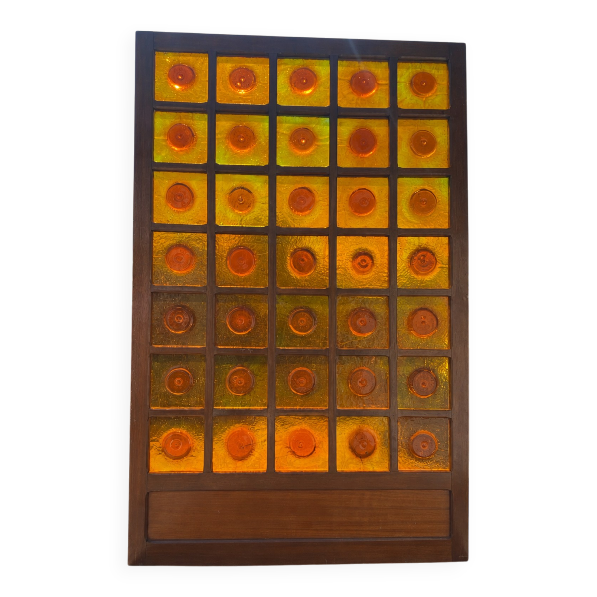 Important separating panel Gordiola in blown glass, Mallorca, year