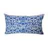 White Etnik cobalt- 30 x 50 cushion cover