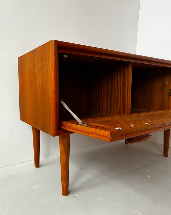 Scandinavian low "TV" unit in teak.