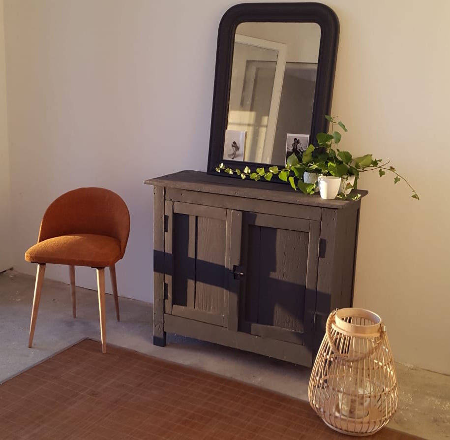 Cocktail armchair orange