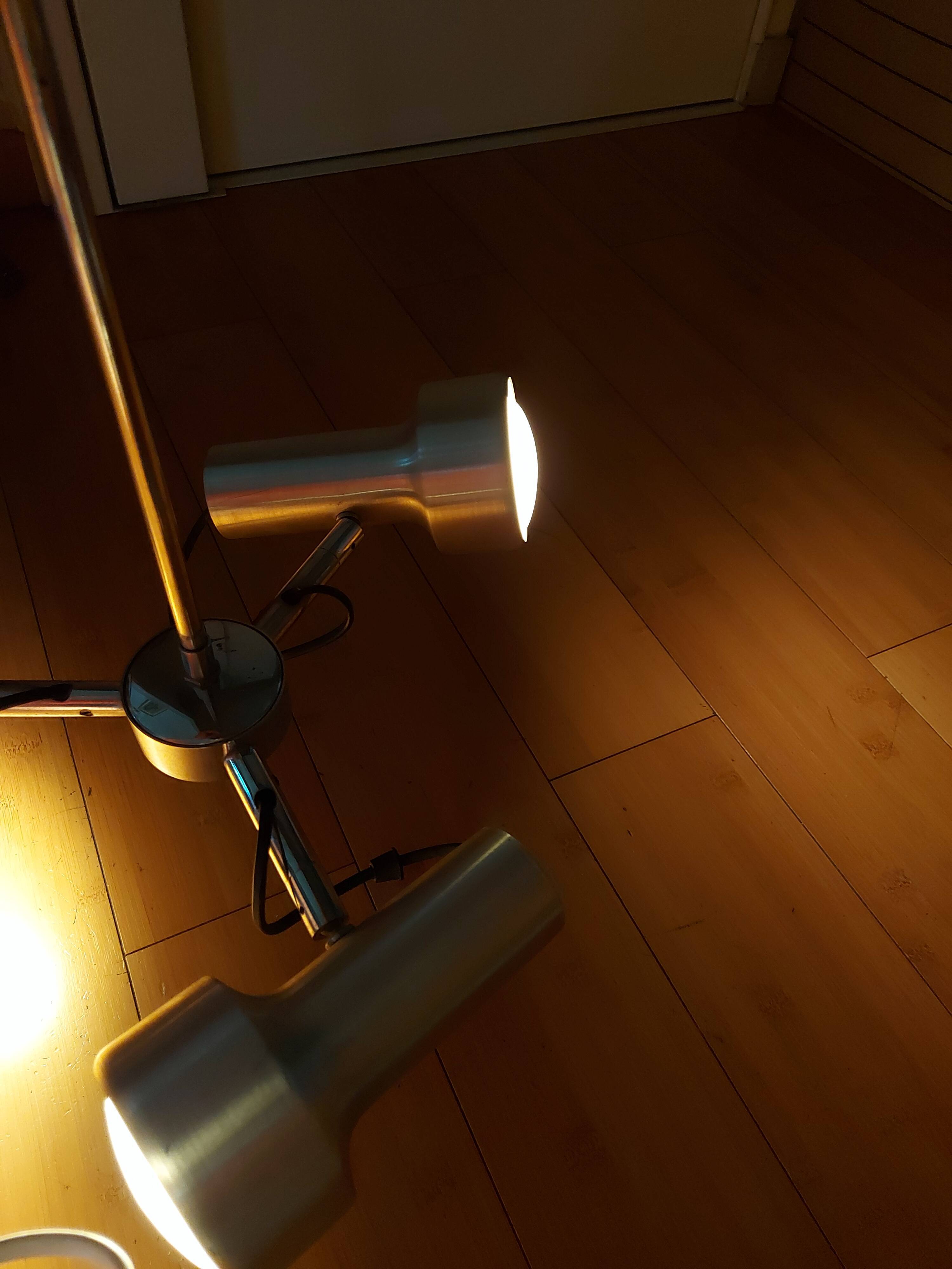 Suspension vintage 70's 3 spots orientable