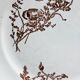 Ironstone dessert plates, poppies