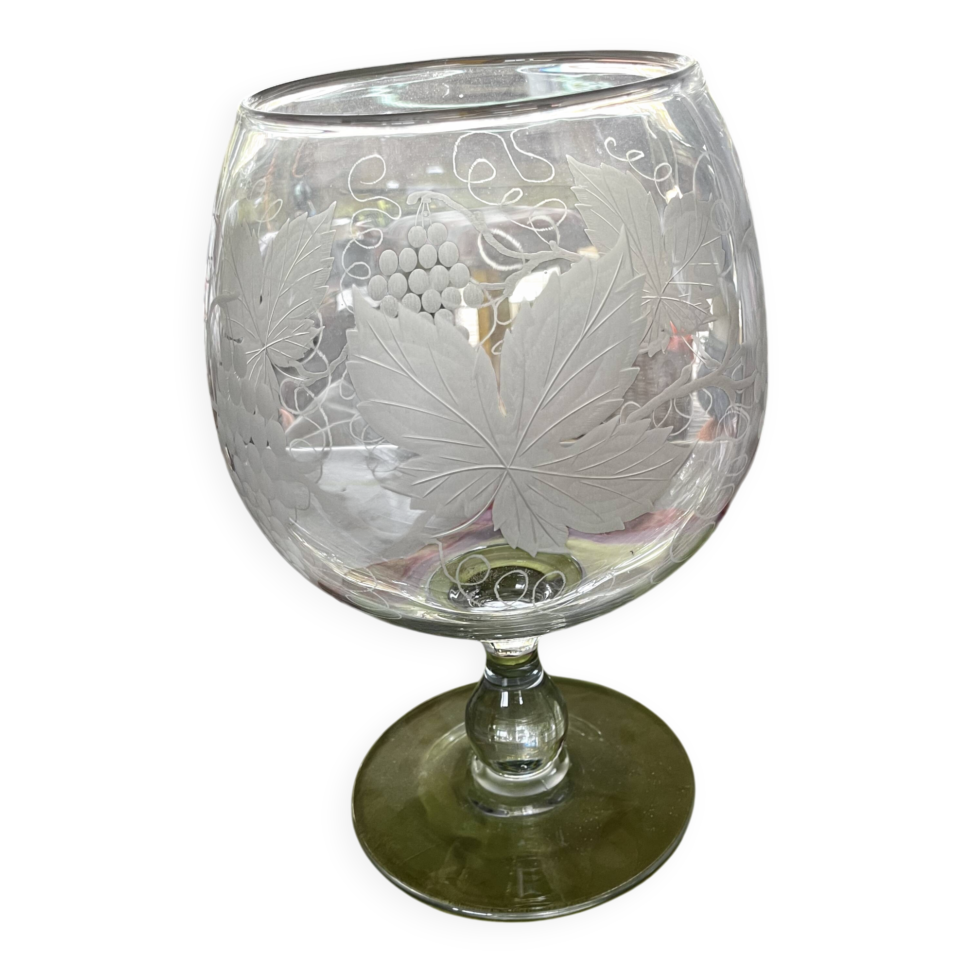 large crystal table glass