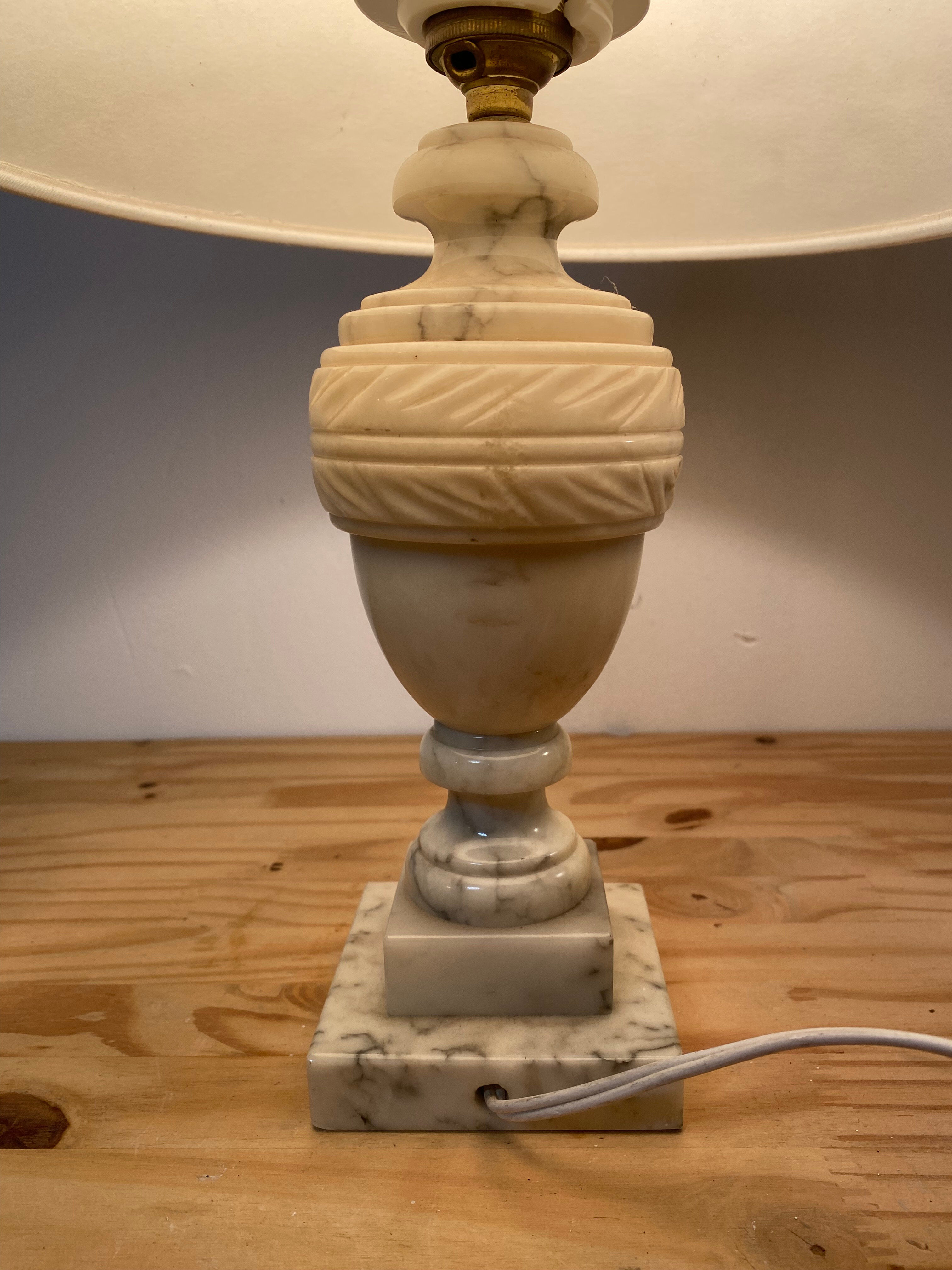 Alabaster table lamp