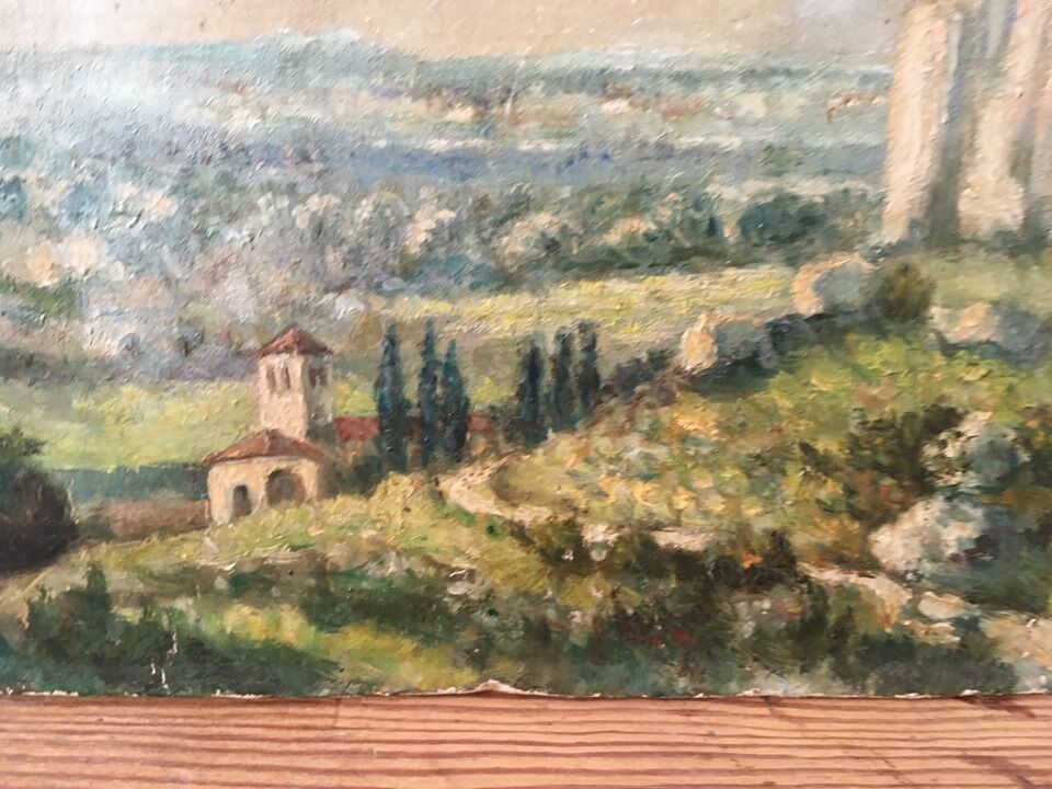 Painting oil XIX ieme