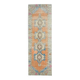 1970s Vintage Turkish Hand-Knotted Wool Cotton Orange Runner Rug 82x261