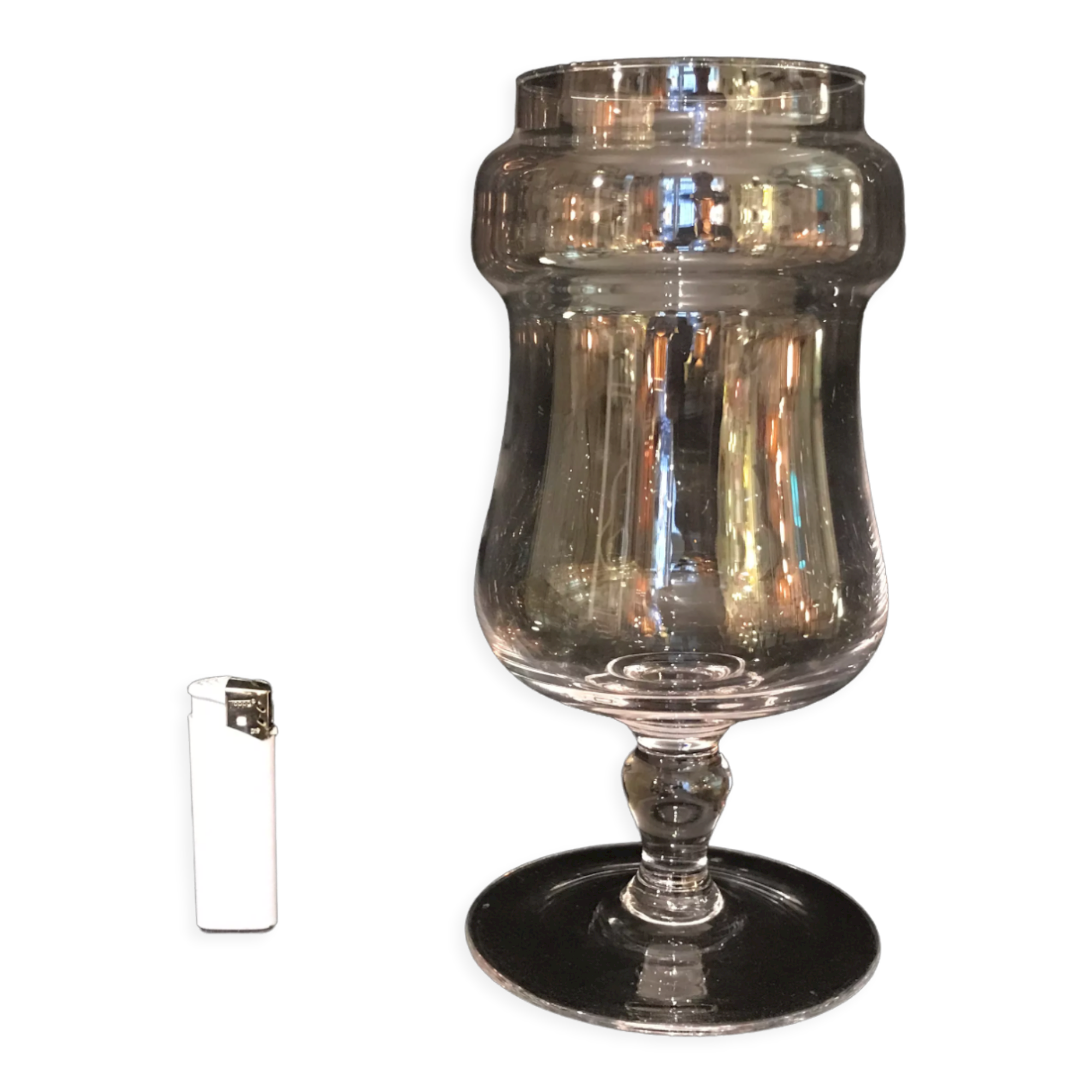 26 cm cut terrarium for plants or vintage candy jar vase pot