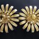 Appliques fleurs en métal doré
