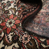 Vintage persian sarough runner rug long hand woven oriental rug- 92x580cm