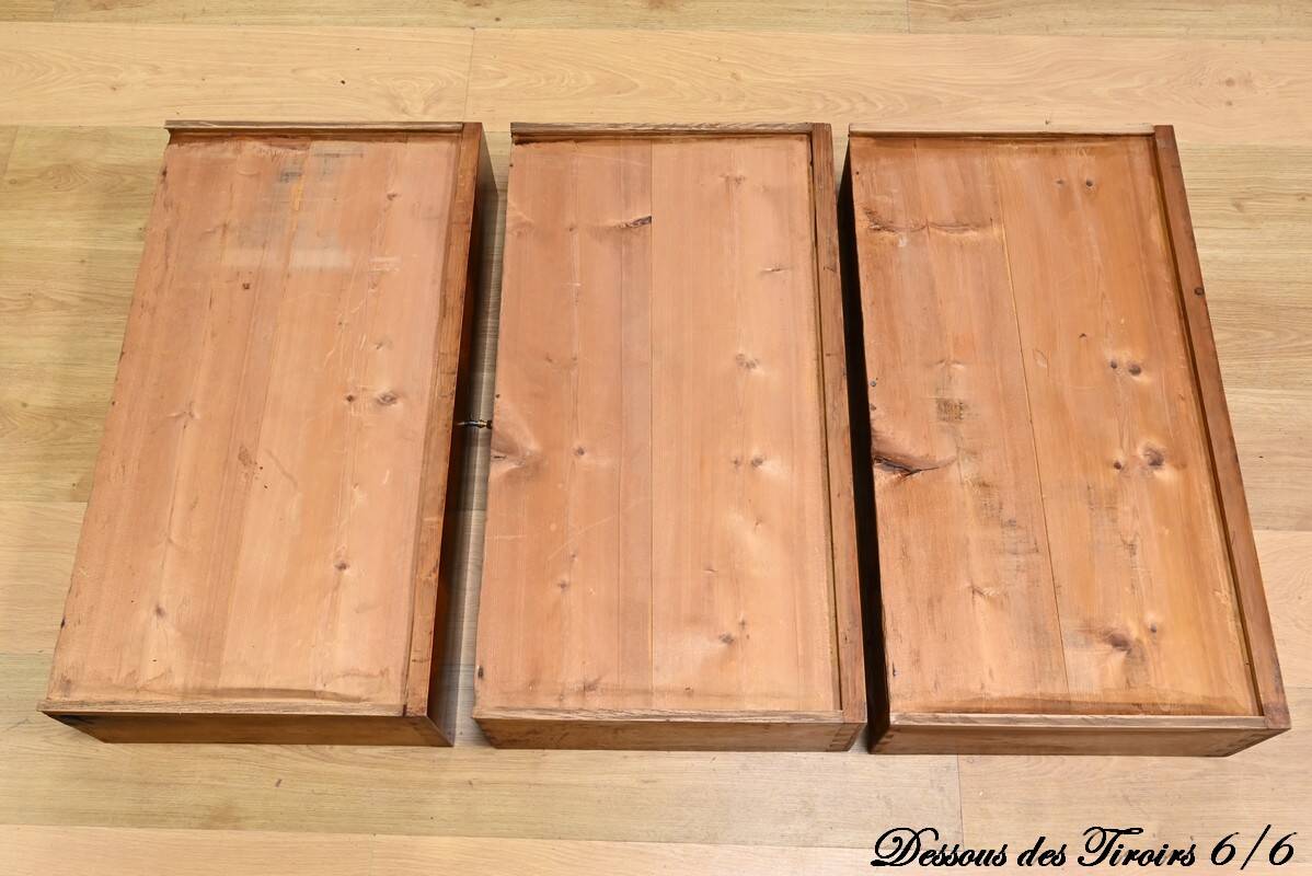 Semainier en ronce d’acajou, époque Restauration – 1ère partie du XIXème s.