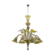 Italian flower chandelier in murano glass, 1960s