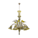 Italian flower chandelier in murano glass, 1960s