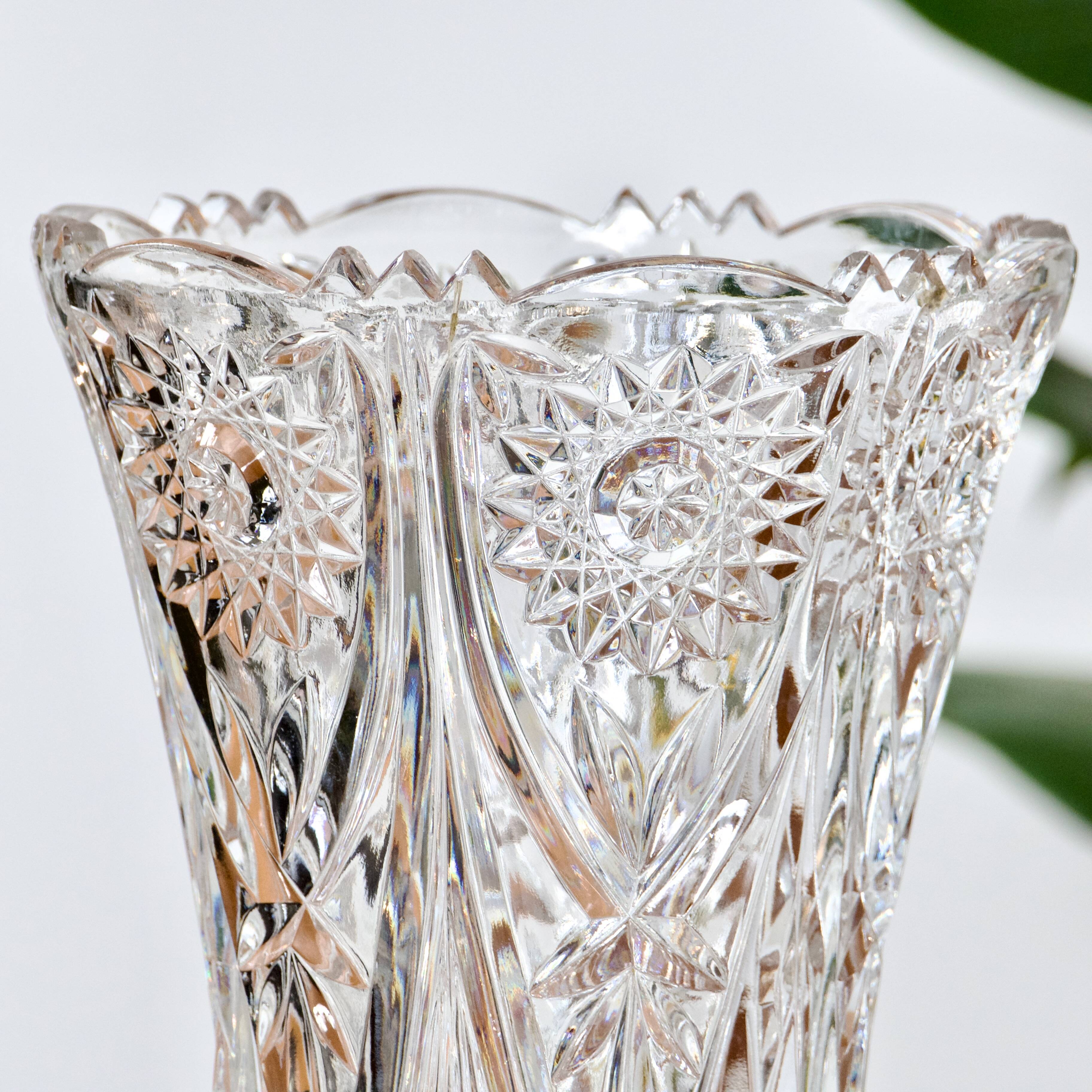 Large Nachtmann Florenz crystal vase