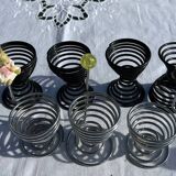Set of 7 designer metal diabolo coconut trees