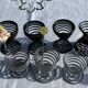 Lot de 7 cocotiers diabolo métal design