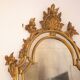 Miroir parecloses bois Or 19ème Italie