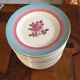 Lot flat plates Vintage Digoin Sarreguemines model Pelleas
