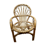 Armchair in rattan for child