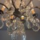 Bronze and crystal chandelier with 9 lights