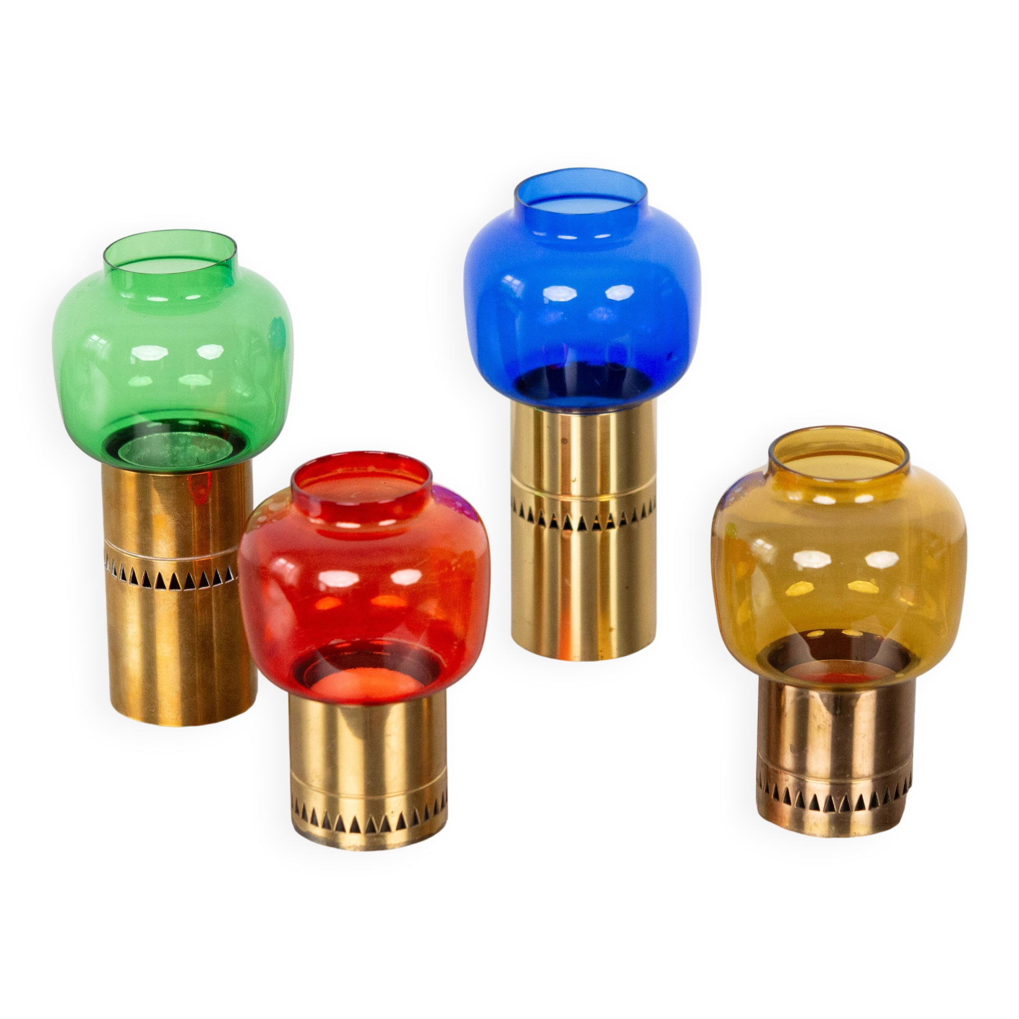 Very rare set of 4 vintage Lotta candleholders by Hans-Agne Jakobsson