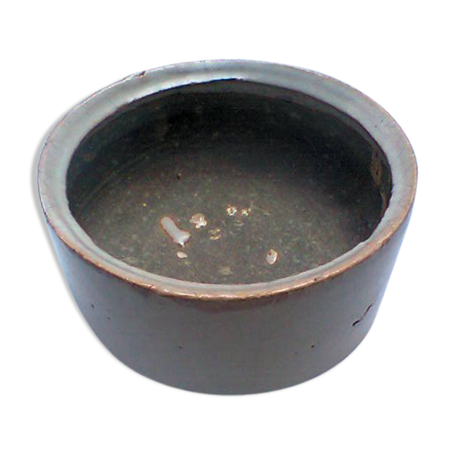 Trinket bowl in raku-yaki