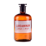 Brocante apothecary bottle 1 ltr with various prints