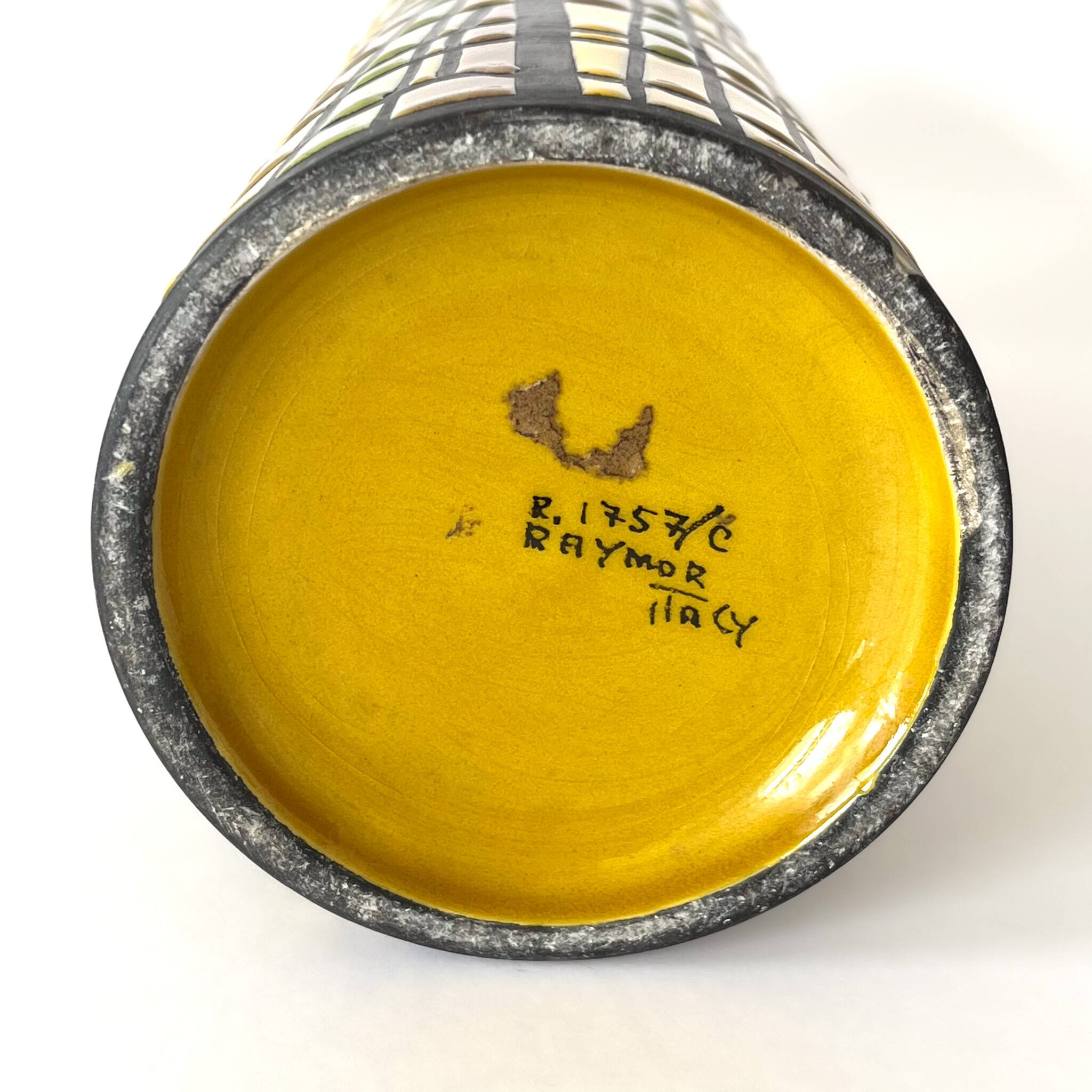 Alvino Bagni roll vase for Raymor – Italian glazed ceramic - MCM