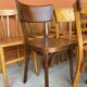 set of 20 mismatched bentwood vintage restaurant bistro chairs