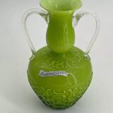 Vase verre vintage Opalina Fiorantina