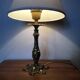 Pied de lampe bronze doré style baroque