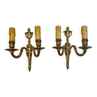 Paire d’applique bronze