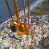 Brass fireplace servant