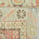 Turkish Red & Cream Oriental Vintage Runner Rug, 85x352Cm