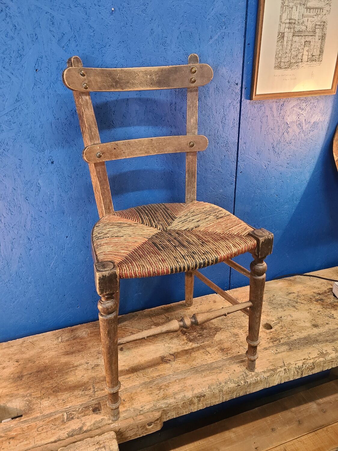 Antique mulched chair