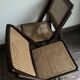 Paire de chaises pliantes cannées 1960