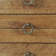 Vintage Mid-Century Oak Desk with 6 Drawers, Open Back, Kjærnulf Style