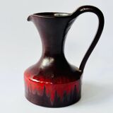 Enameled ceramic pitcher
