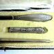 Office adornment, paper cutter, pen holder, seal, Art Deco silver metal