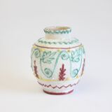 Mediterranean vase with reliëf by Fratelli Fanciullacci, Italy