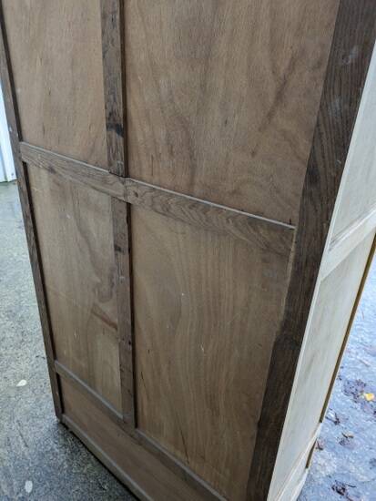 Parisian wardrobe in natural wood