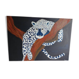 White panther painting